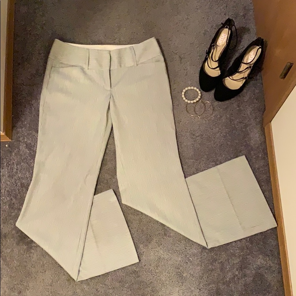 Pin stripe office trousers